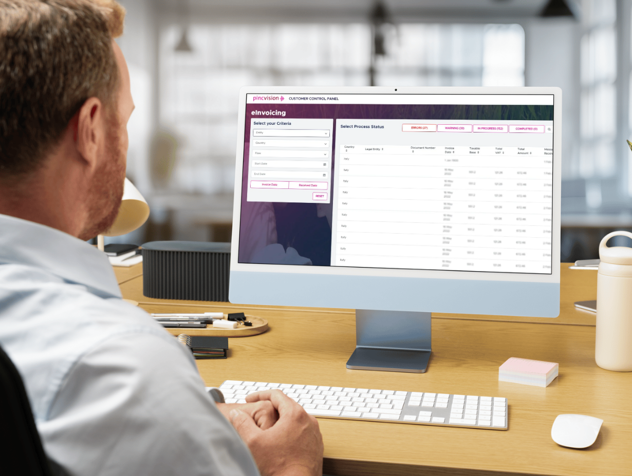 eInvoicing NORA screen